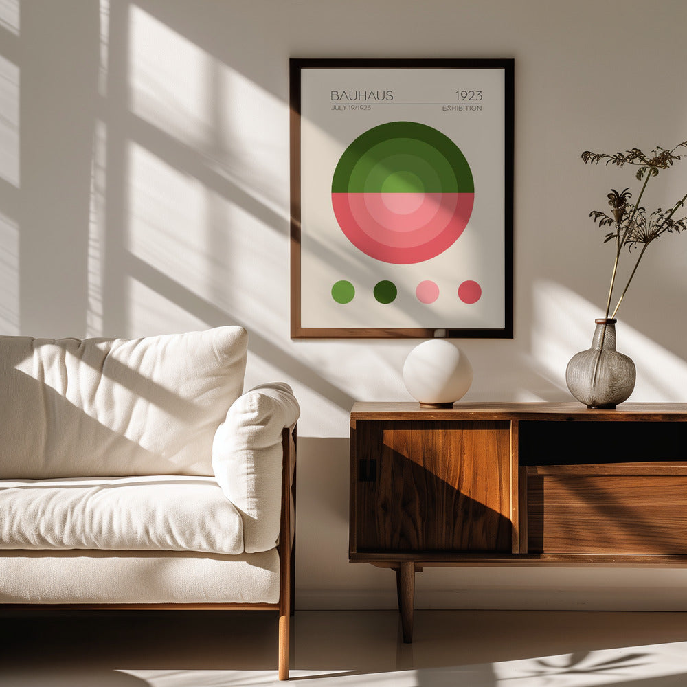Bauhaus Yesil Daire Poster